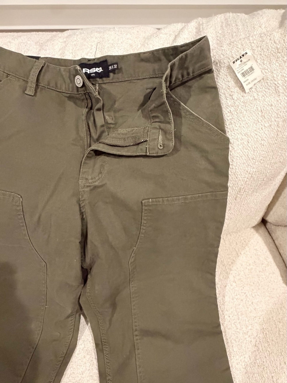 RSQ Men's Olive Utility Cargo Pants